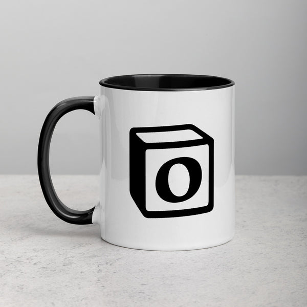 'O' Block Monogram Mug