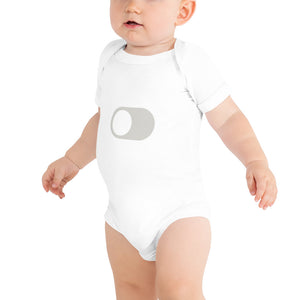 Dark Mode Switch On/Off Short-Sleeve Infant Bodysuit