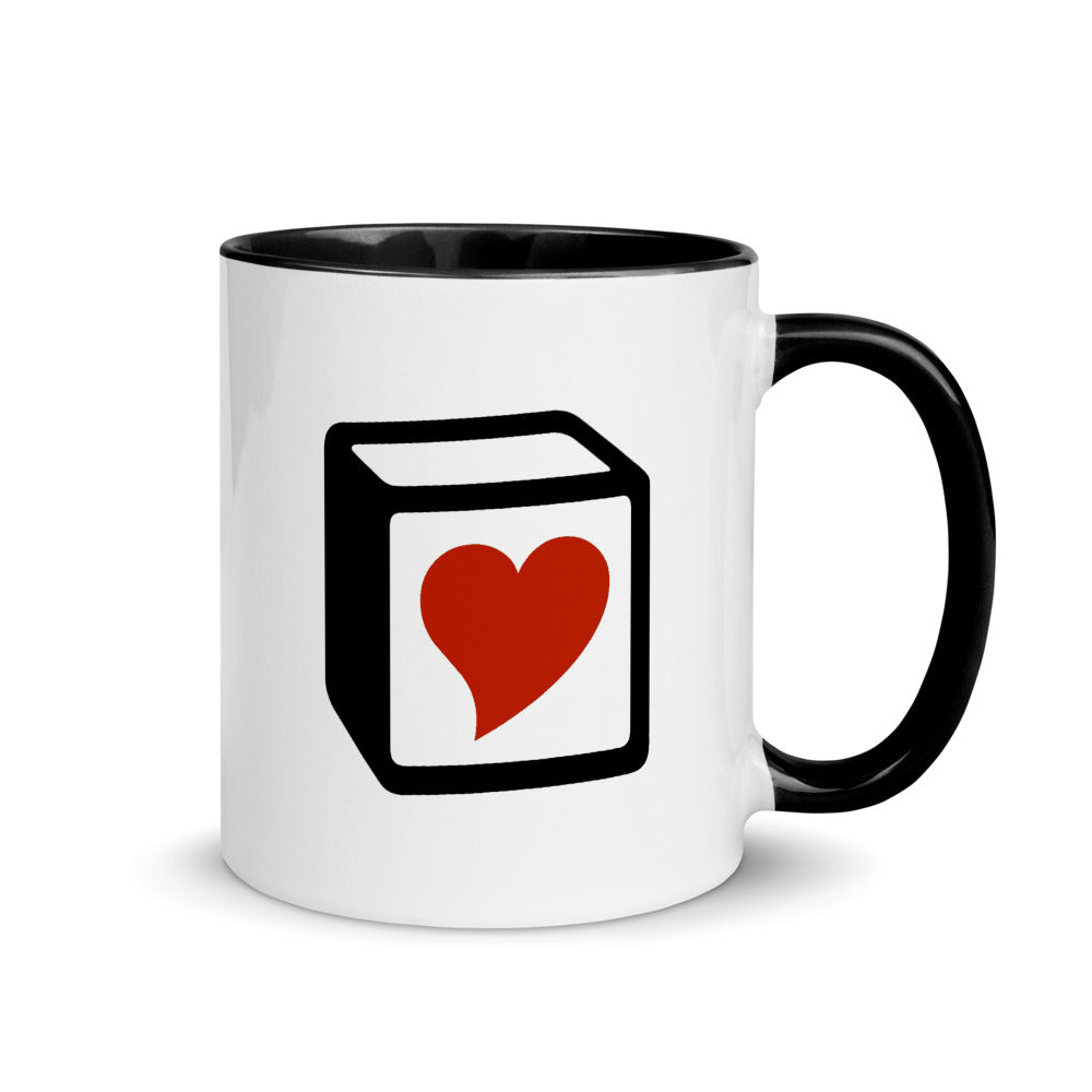 Heart Block Mug - Red Heart