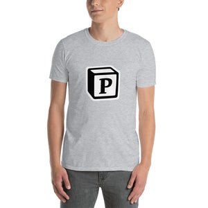 'P' Block Monogram Short-Sleeve Unisex T-Shirt