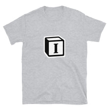 Load image into Gallery viewer, &#39;I&#39; Block Monogram Short-Sleeve Unisex T-Shirt
