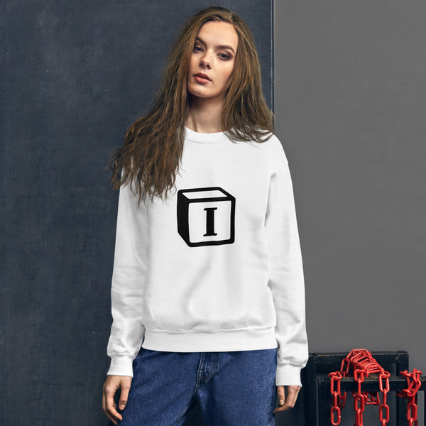 'I' Block Monogram Unisex Sweatshirt