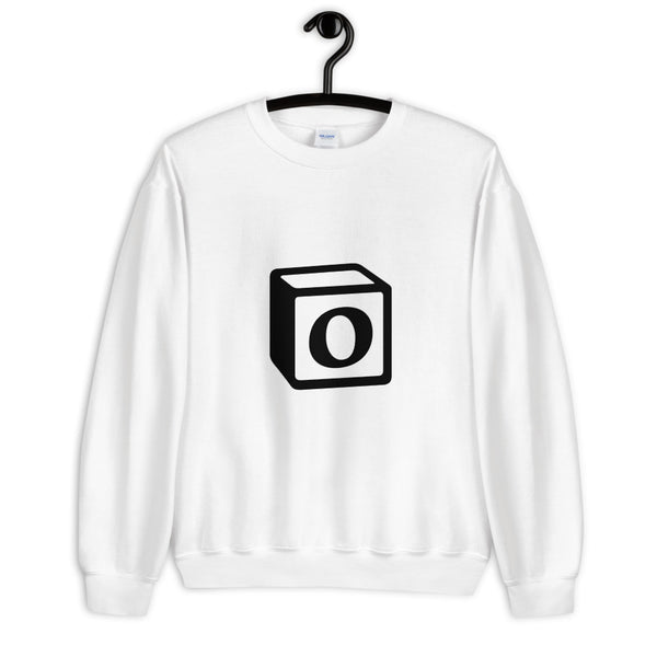 'O' Block Monogram Unisex Sweatshirt