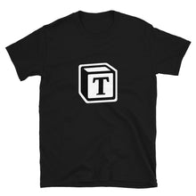 Load image into Gallery viewer, &#39;T&#39; Block Monogram Short-Sleeve Unisex T-Shirt
