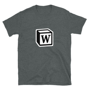 'W' Block Monogram Short-Sleeve Unisex T-Shirt
