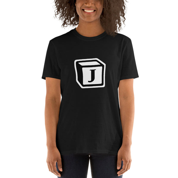 'J' Block Monogram Short-Sleeve Unisex T-Shirt