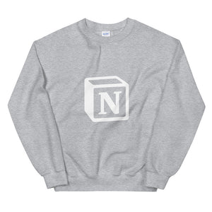 'N' Block Monogram Unisex Sweatshirt