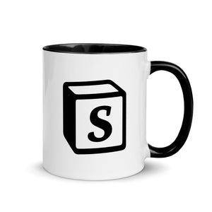 'S' Block Monogram Mug