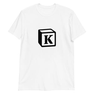 'K' Block Monogram Short-Sleeve Unisex T-Shirt