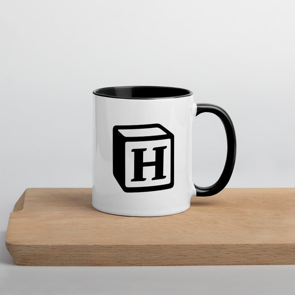 'H' Block Monogram Mug