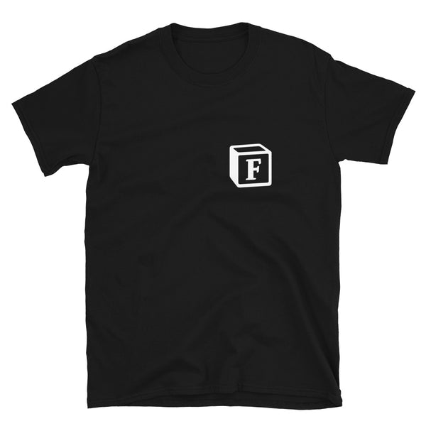 'F' Block Small-Monogram Short-Sleeve Unisex T-Shirt