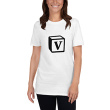 Load image into Gallery viewer, &#39;V&#39; Block Monogram Short-Sleeve Unisex T-Shirt
