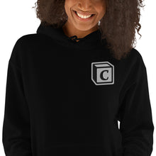 Load image into Gallery viewer, &#39;C&#39; Block Embroidered Monogram Heavy Blend Hoodie, Unisex
