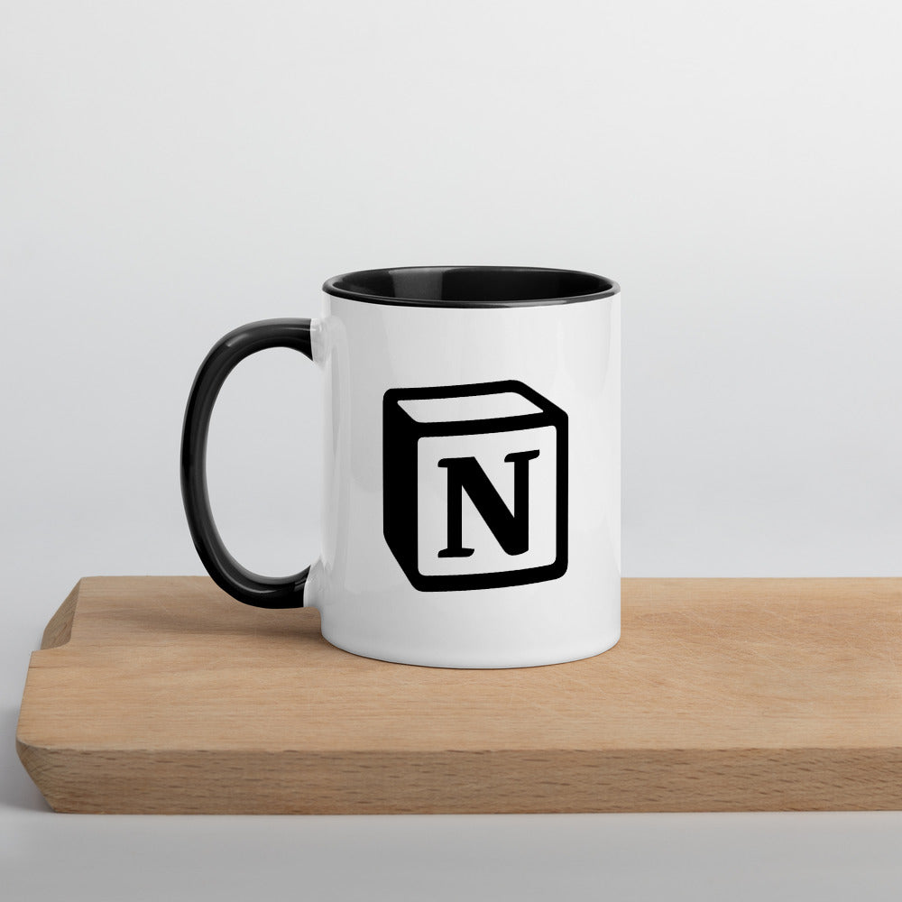 'N' Block Monogram Mug