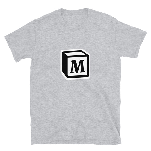 'M' Block Monogram Short-Sleeve Unisex T-Shirt
