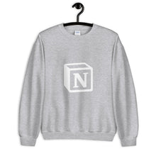 Load image into Gallery viewer, &#39;N&#39; Block Monogram Unisex Sweatshirt
