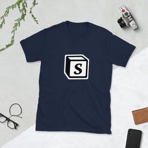 'S' Block Monogram Short-Sleeve Unisex T-Shirt