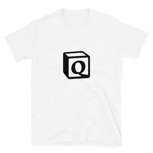'Q' Block Monogram Short-Sleeve Unisex T-Shirt