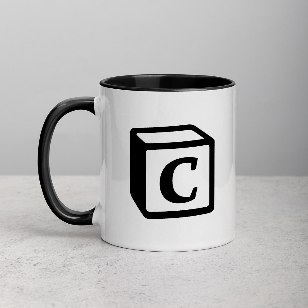 'C' Block Monogram Mug