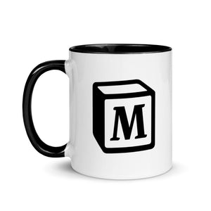 'M' Block Monogram Mug