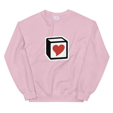 Load image into Gallery viewer, Heart Block Unisex Sweatshirt - Red Heart
