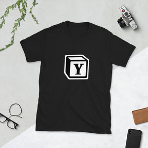'Y' Block Monogram Short-Sleeve Unisex T-Shirt