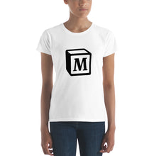 Load image into Gallery viewer, &#39;M&#39; Block Monogram Short-Sleeve Women&#39;s Fashion Fit T-Shirt
