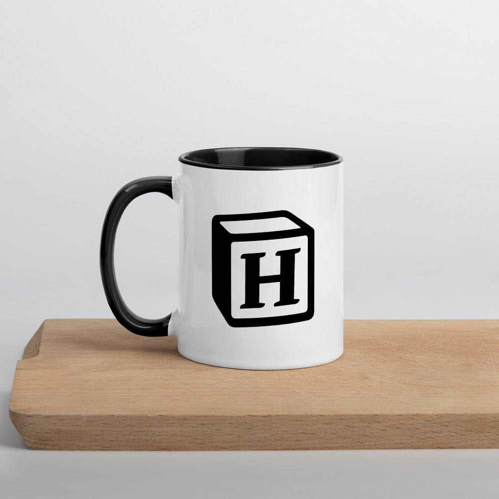 'H' Block Monogram Mug