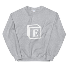 Load image into Gallery viewer, &#39;E&#39; Block Monogram Unisex Sweatshirt

